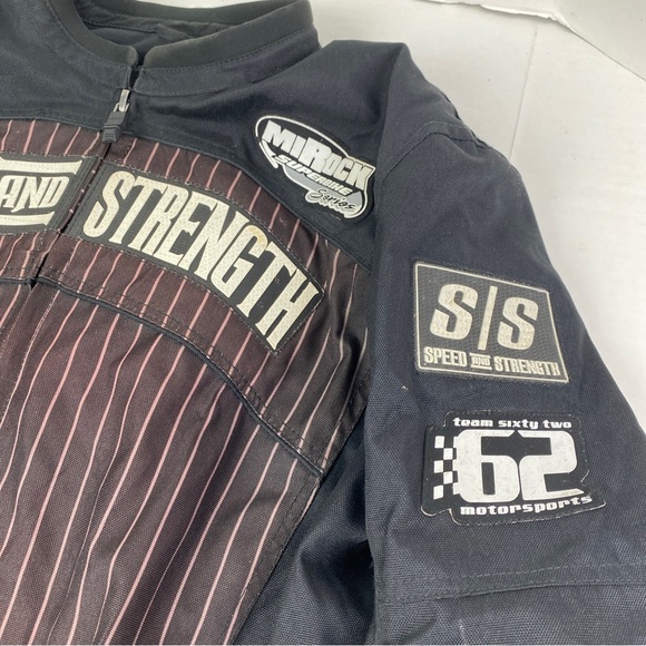 Speed and Strength Men’s Adult Medium Motorcycle Jacket Armor Protector Biker - Picture 5 of 11